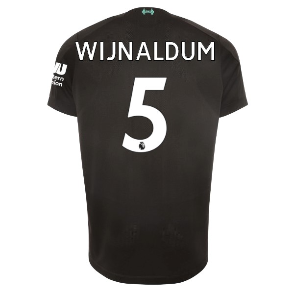 Camiseta Liverpool NO.5 Wijnaldum 3ª 2019-2020 Negro